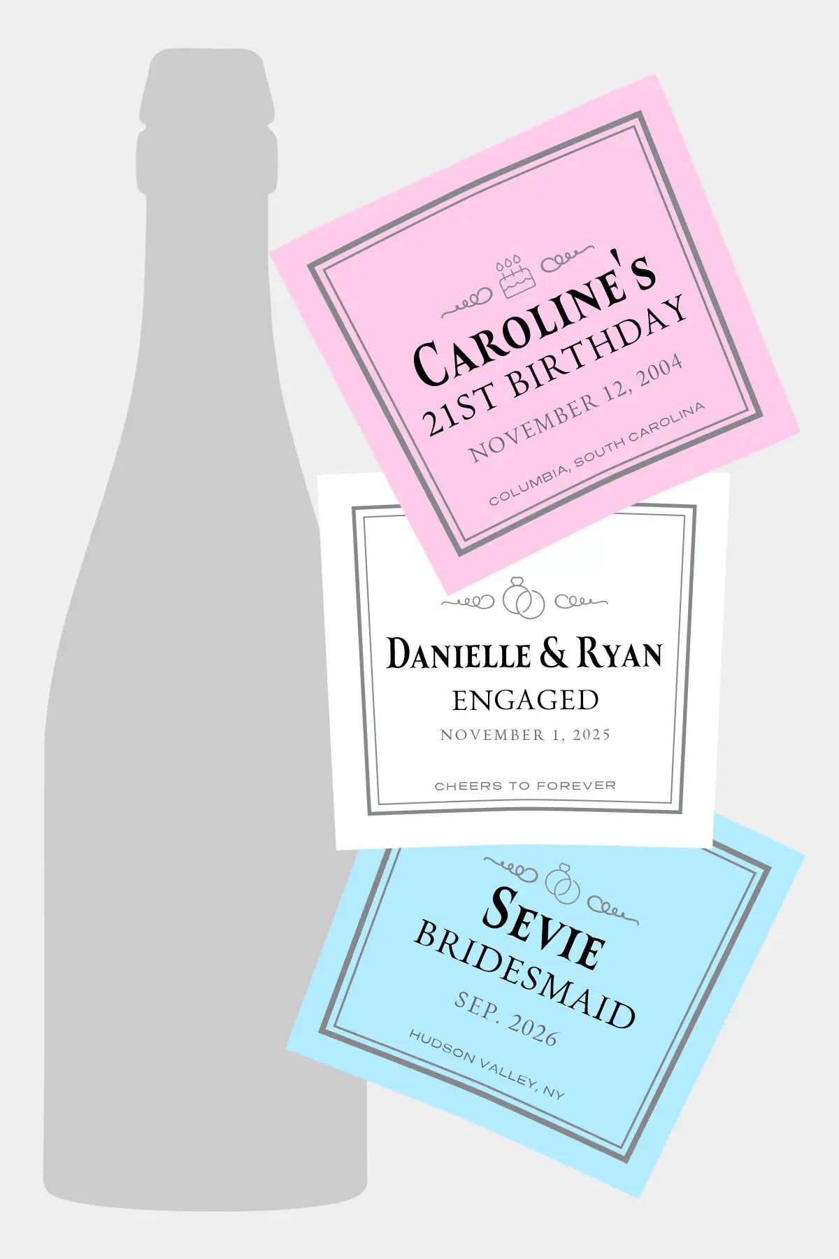 Personalized Prosecco Label