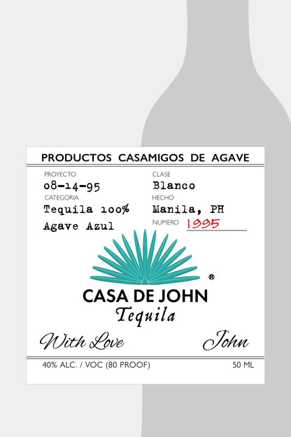 Personalized Casamigos Tequila Labels