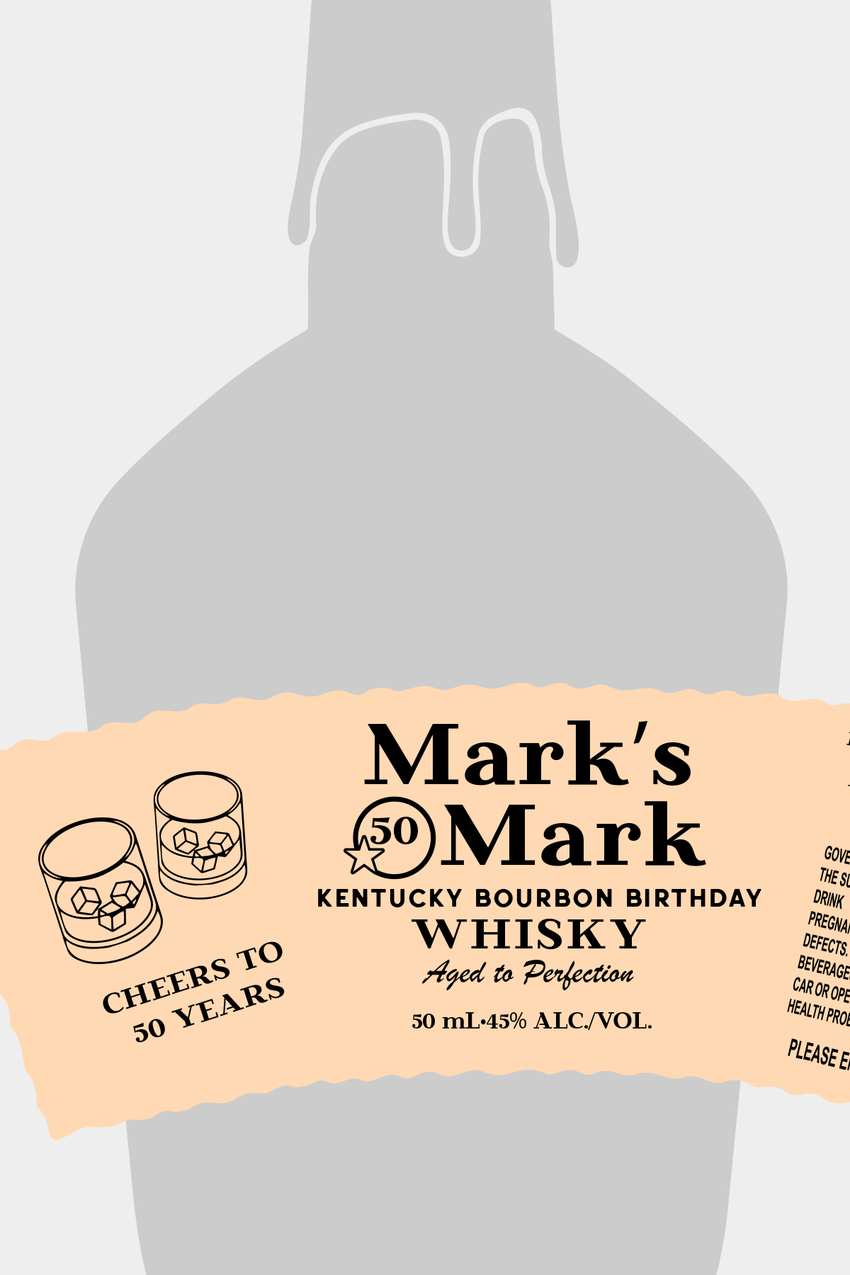 Personalized Maker's Mark Bourbon Label