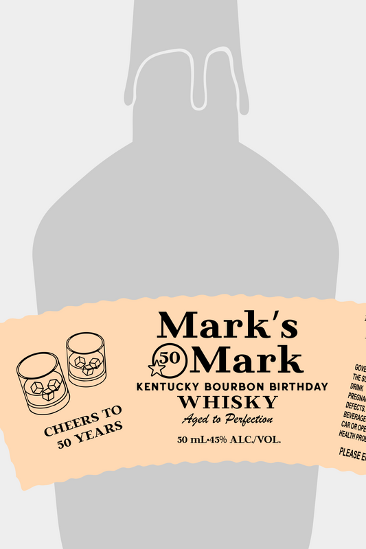 Personalized Maker's Mark Bourbon Label