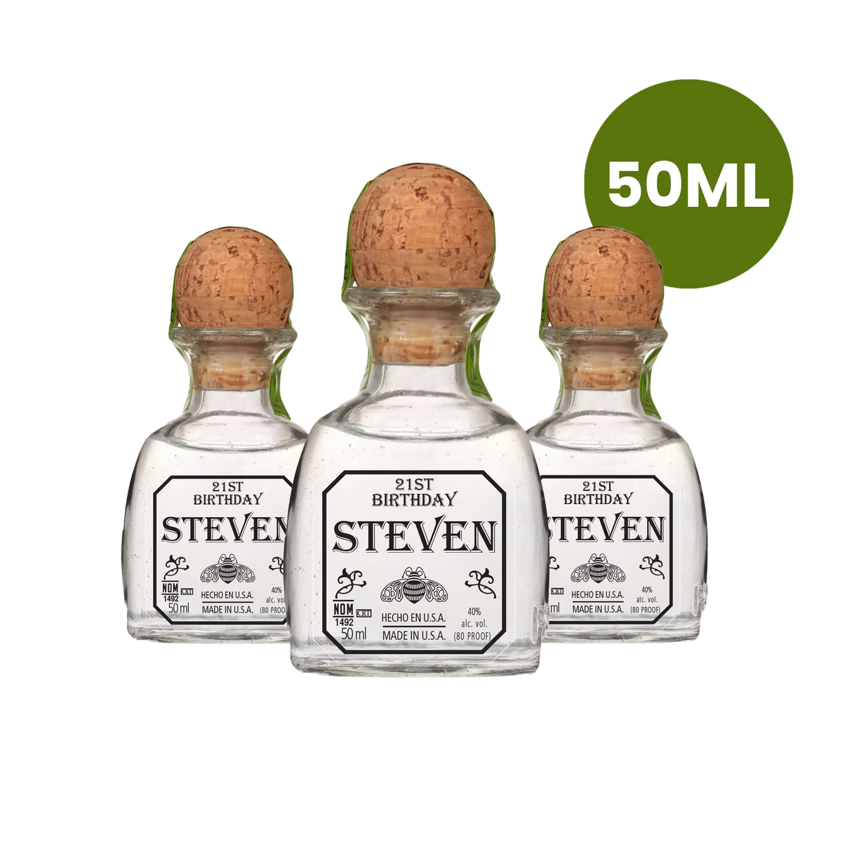 Custom  Patron Tequila Mini Labels - 50ml