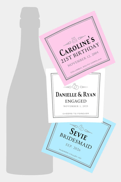 Personalized Prosecco Label