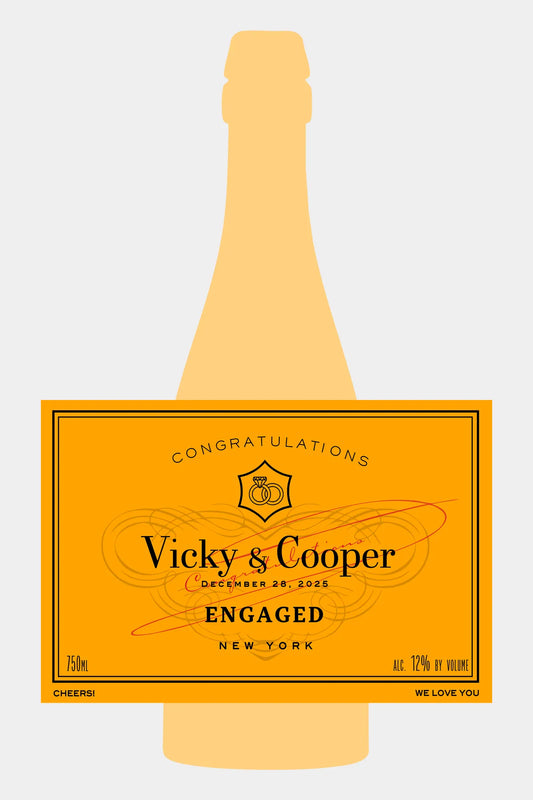 Personalized Veuve Clicquot Label